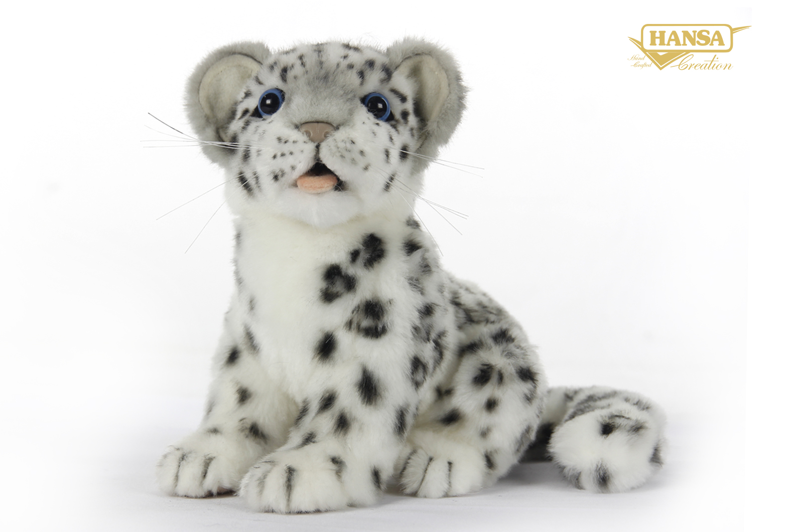 7001 Snow Leopard Sitting 19 cm.H