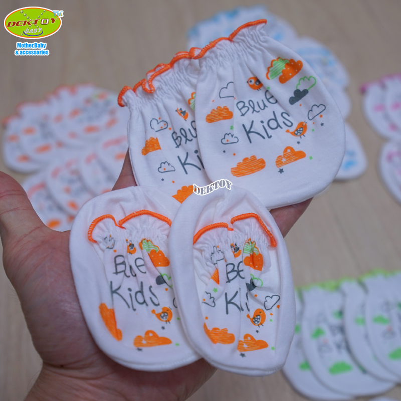 Littelhome baby ถุงมือ+ถุงเท้า เด็กแรกเกิด-3เดือน แพ็ค12คู่