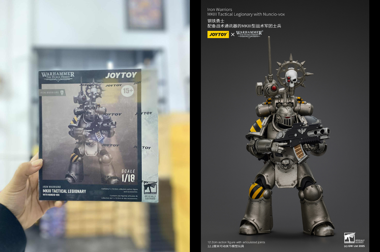 [พร้อมส่ง] Joytoy 1/18 : lron Warriors - JT01468 : MKlIl Tactical Legionary with Nuncio-vox