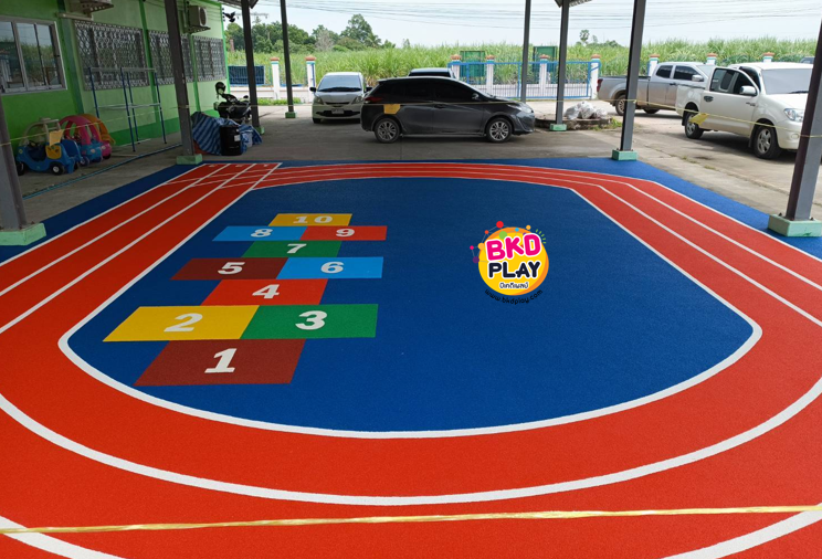 พื้นยาง epdm แบบเม็ดยางเทลวดลาย ทำความหนา10-35มม. ได้ พื้นยางสังเคราะห์ กันกระแทก สนามเด็กเล่นทั้งในร่ม และกลางแจ้ง,สนามกีฬา พร้อมส่ง ราคาโรงงาน