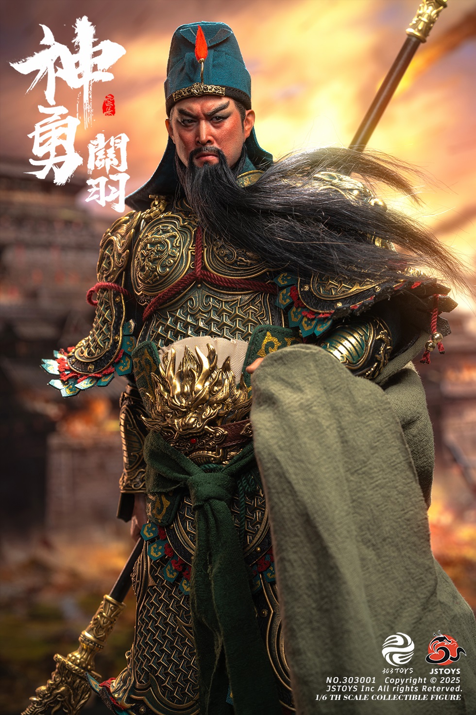 [สั่งจอง] 303TOYS x JSTOYS 1/6 : Three Kingdoms Mighty Guan Yu Yun Chang