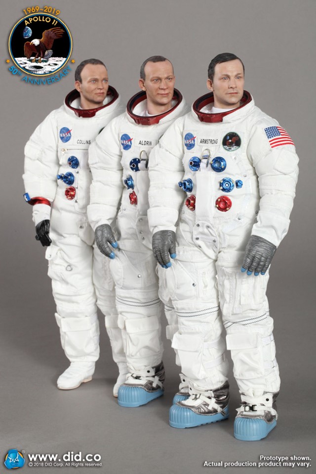 [สั่งจอง] DID 1/6 Scale Apollo 11 Astronauts- Armstrong, Aldrin, and Collin