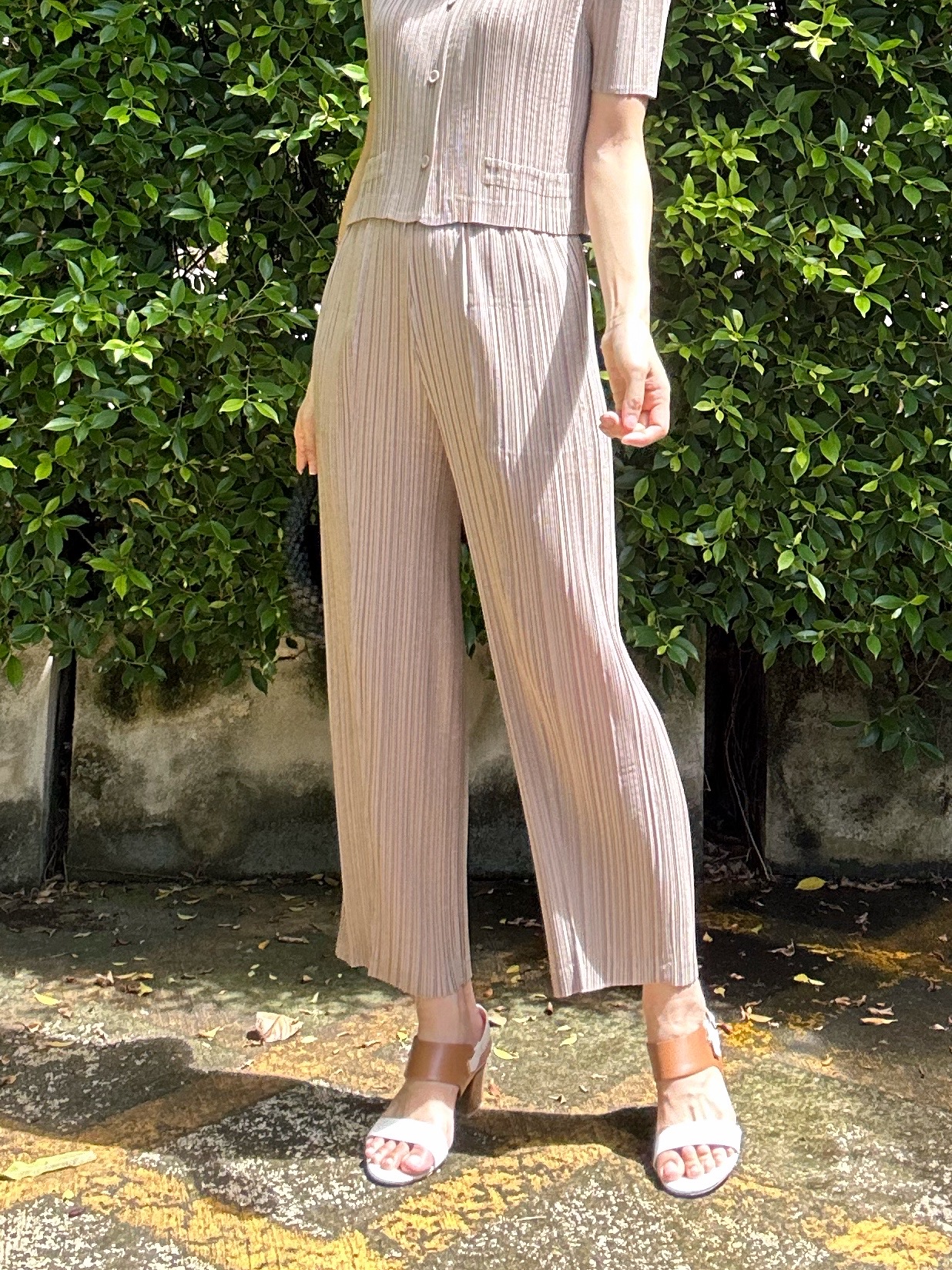 ยาว 36 นิ้ว 2MUAY GJO1410 กางเกงพลีทคุณภาพ STRIGHT PLEATED PANTS 8 สี FREE SIZE