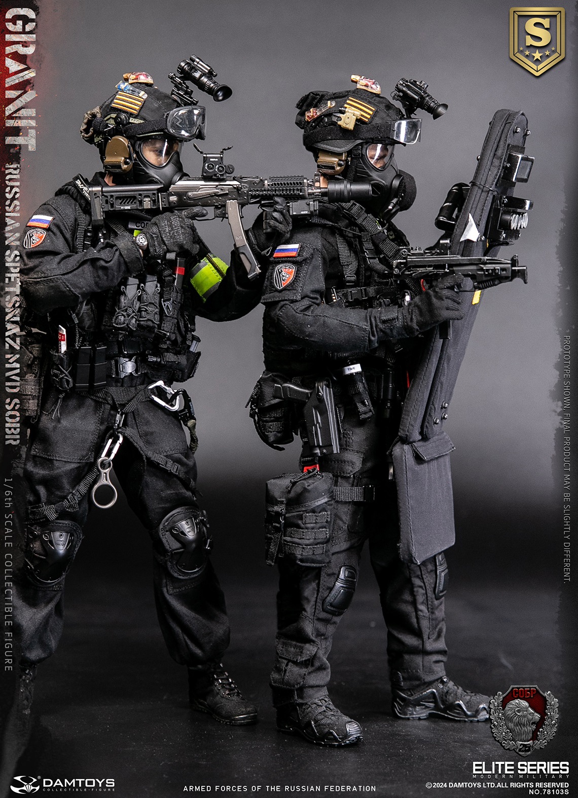 [พร้อมส่ง]DAMTOYS : 1/6 RUSSIAN SPETSNAZ MVD SOBR GRANIT- 78103S : SPECIAL EDITION