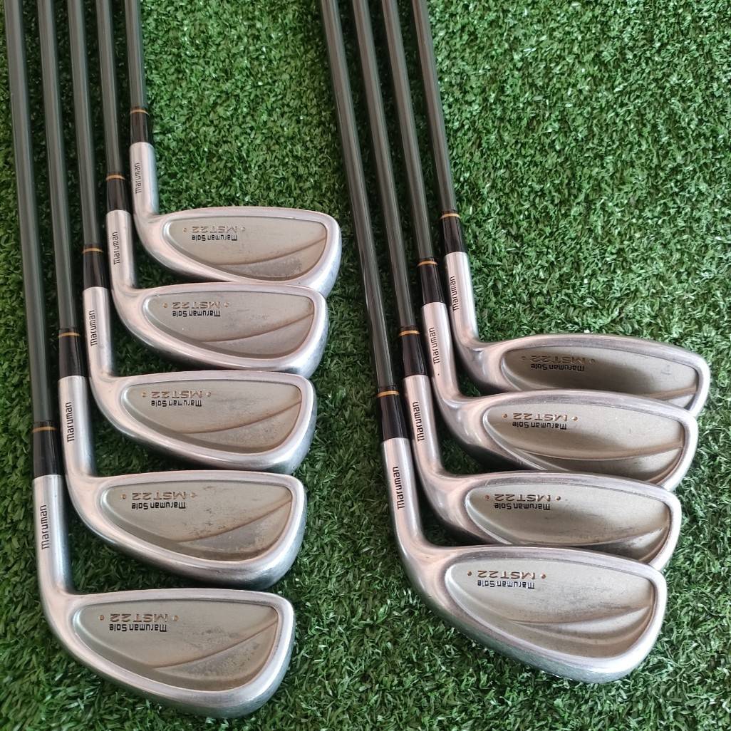 ชุดเหล็ก MARUMAN MST 22 มีเหล็ก 3-9 เเละ AW SW ก้าน MARUMAN FLEX R เหล็กตีไกลกว่าปกติ 1 เบอร์ ออกแบบเหมือนรุ่นที่ได้สถิติโลก!! ไม้กอล์ฟมือสอง ของแท้ BY NakaraLuxurious
