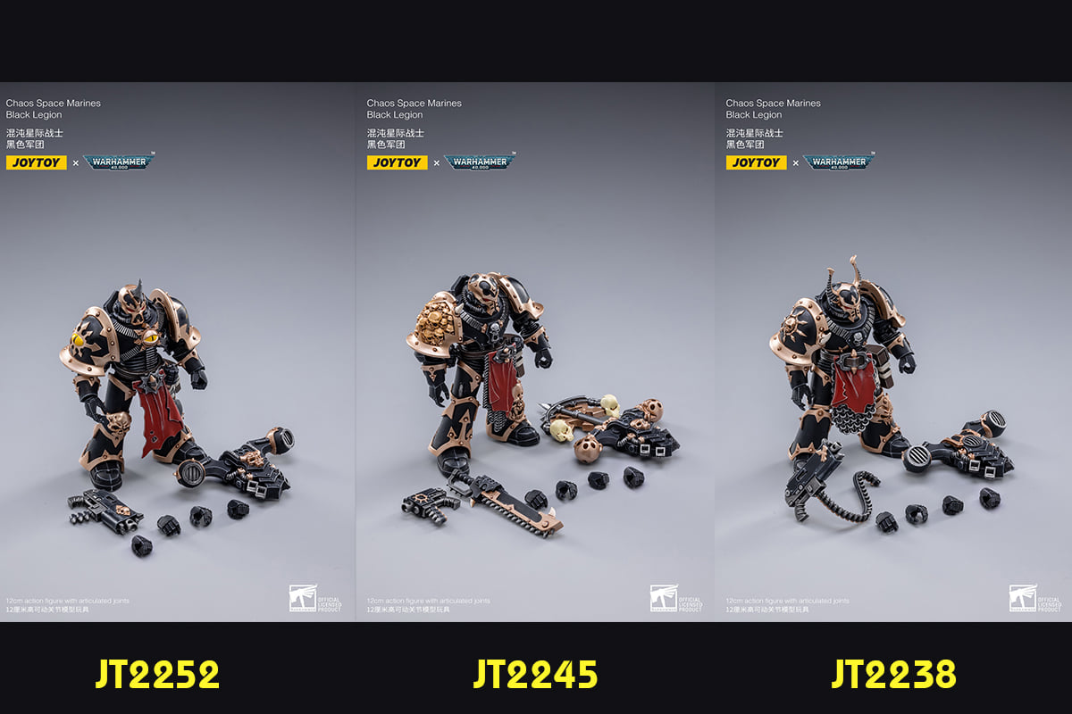 [สั่งจอง]JOYTOY 1/18 : Warhammer Chaos Space Marines Black Legion