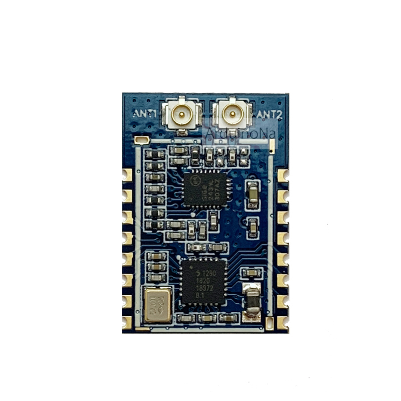 LoRa SX1280-PA โมดูลสำหรับส่งข้อมูลระยะไกล พร้อมเสาantennaและ chip เพิ่มกำลังส่ง ได้ไกลกว่า 40km