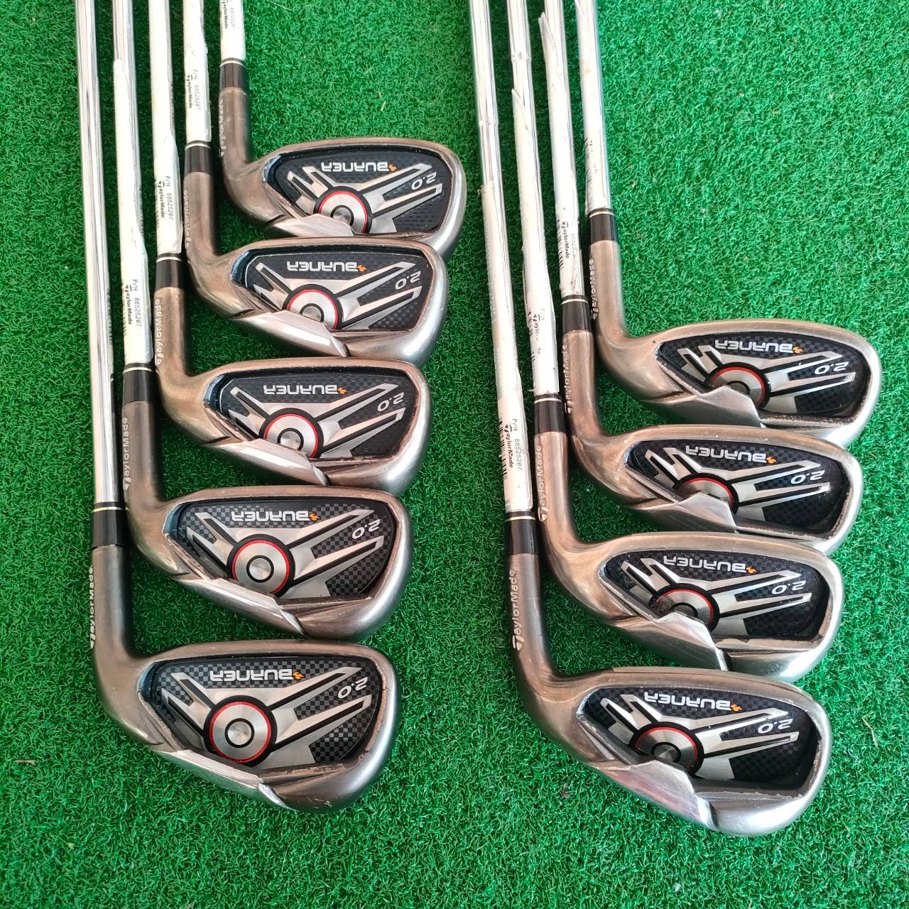 ชุดเหล็ก TAYLORMADE BURNER 2.0 มีเหล็ก 4-9 PW AW SW ก้าน N.S.PRO FLEX R ก้านสุดพรีเมี่ยม เบาสบาย ตีแม่น ใบใหญ่เน้นตีง่าย เพิ่มระยะกว่าทุกซีรี่ สภาพสวยมาก เดิมๆทั้งชุดครับ