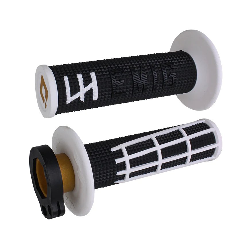 ปลอกแฮนด์ ODI Grips EMIG 2.0 V2 Lock-On - Black/White