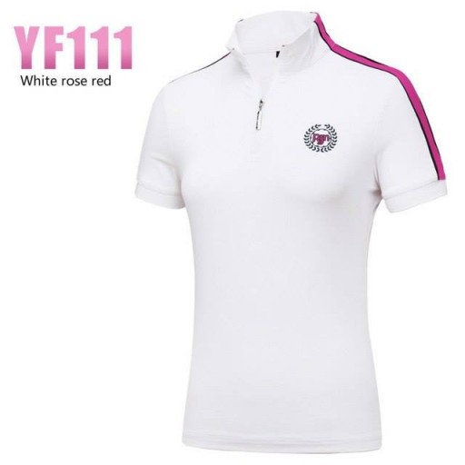 เสื้อนักกอล์ฟหญิงแขนสั้น PGM-YF111 สีขาว