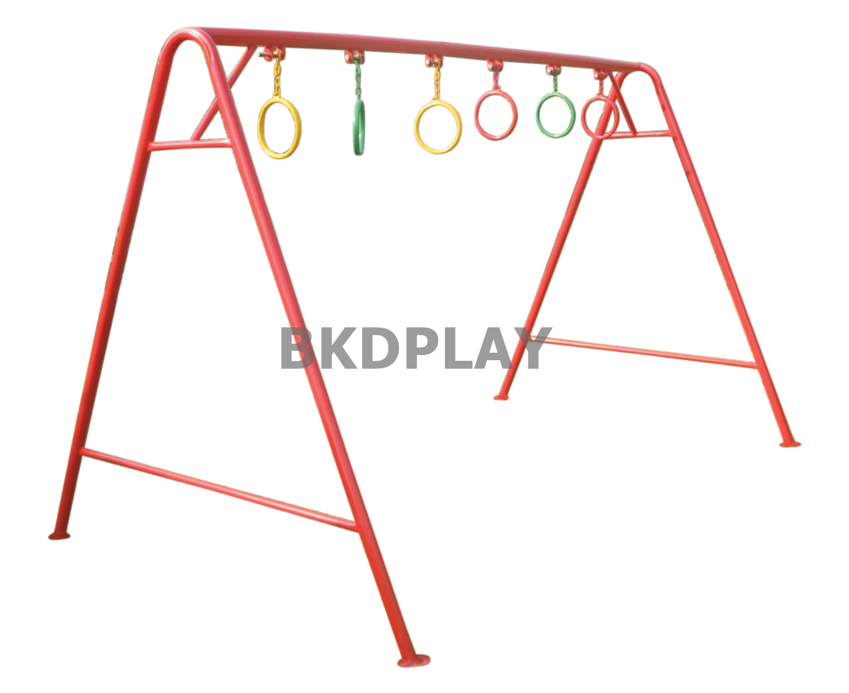 เครื่องเล่นสนามกลางแจ้ง เหล็ก ชุดอุปกรณ์ ห่วงโหน Outdoor Playground, ราคาโรงงาน บาร์โหนเพิ่มความสูงเด็กอนุบาล-ประถม ออกกำลังกายเด็ก