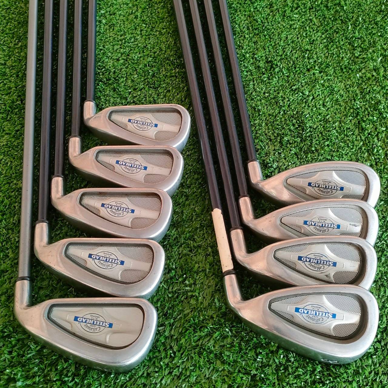 ชุดเหล็ก CALLAWAY STEELHEAD X-14 มีเหล็ก 3 - 9 เเละ PW เเละ SW ก้าน IV STEELHEAD FLEX R