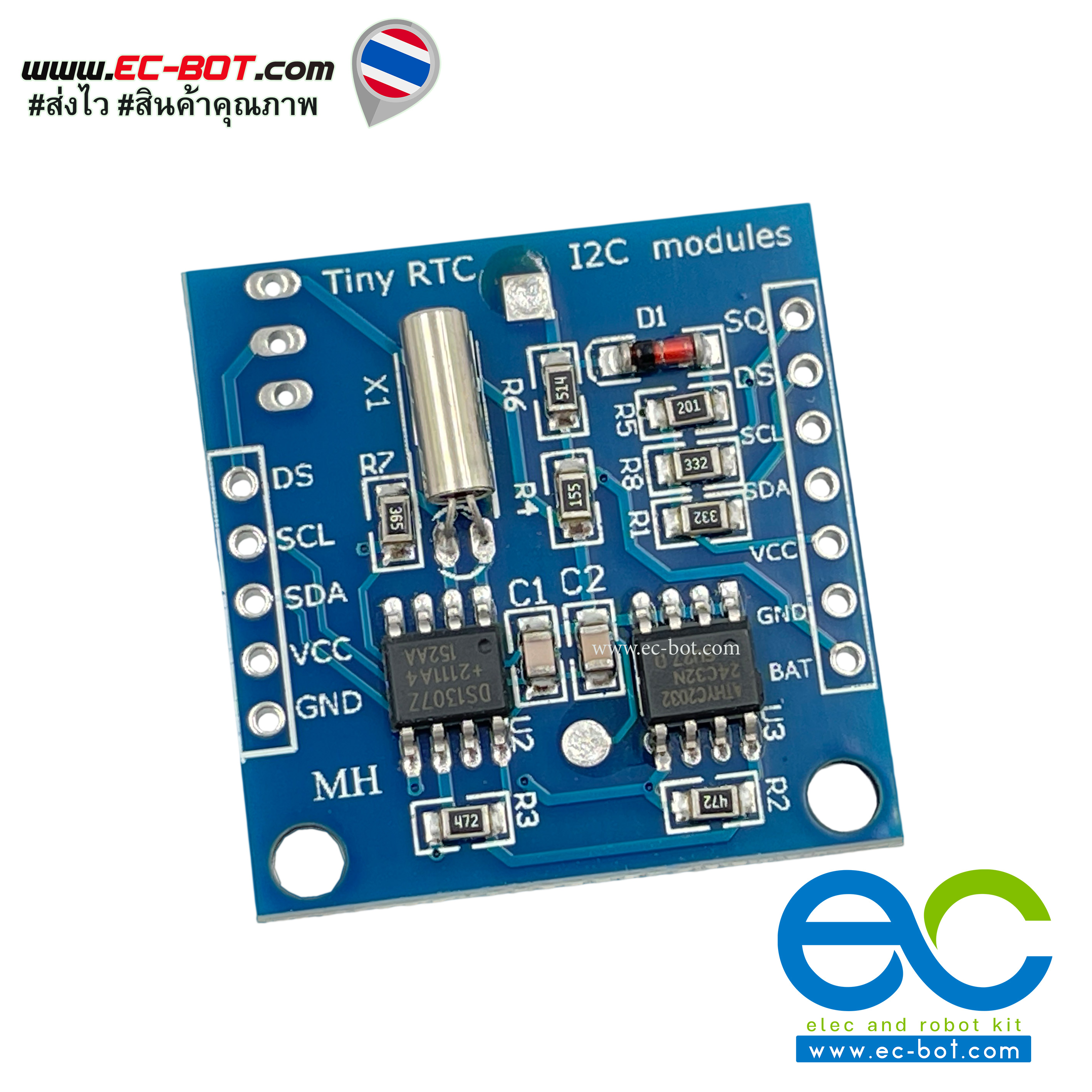 Tiny RTC I2C modules 24C32 memory DS1307 clock for arduino