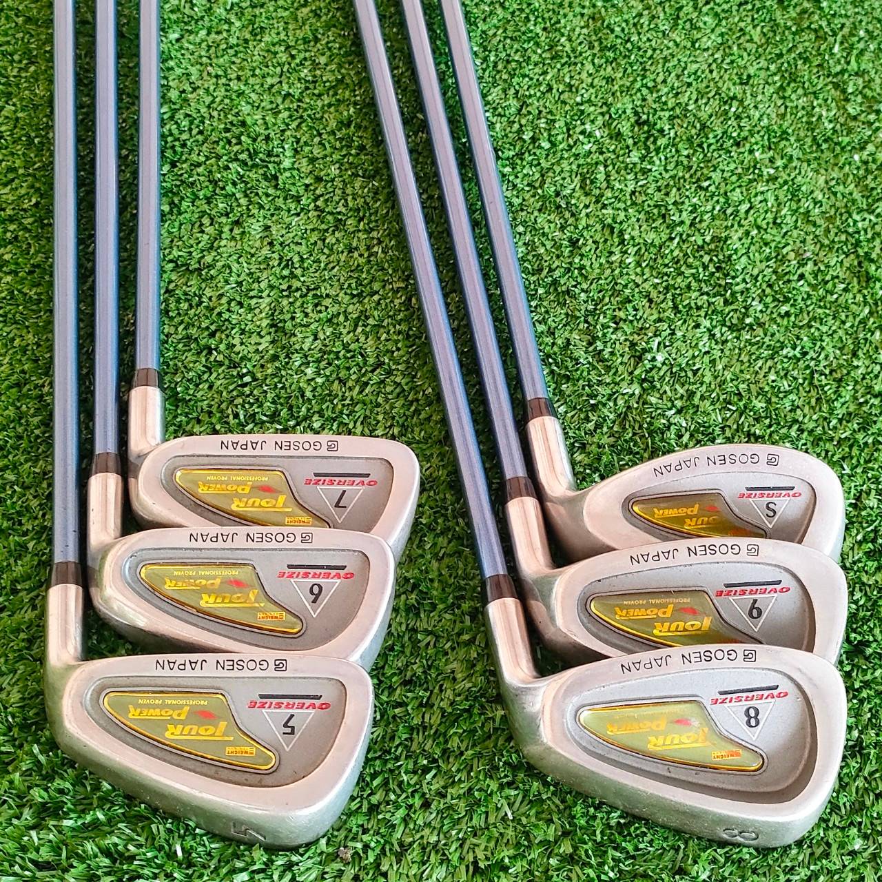 ชุดเหล็ก GOSEN JAPAN TOUR POWER OVERSIZE มีเหล็ก 5-9 เเละ SW ** ไม่มี PW ** ก้าน NEW DESIGNED GOSEN