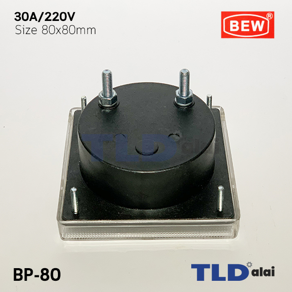 พาแนลมิเตอร์ แบบเข็ม ขนาด 30A ขนาด 80x80 mm. รุ่น BP-80 พร้อมอุปกรณ์ยึด Panel Meter ตัววัดความถี่ไฟฟ้า (Analog Frequency Panel Meter)