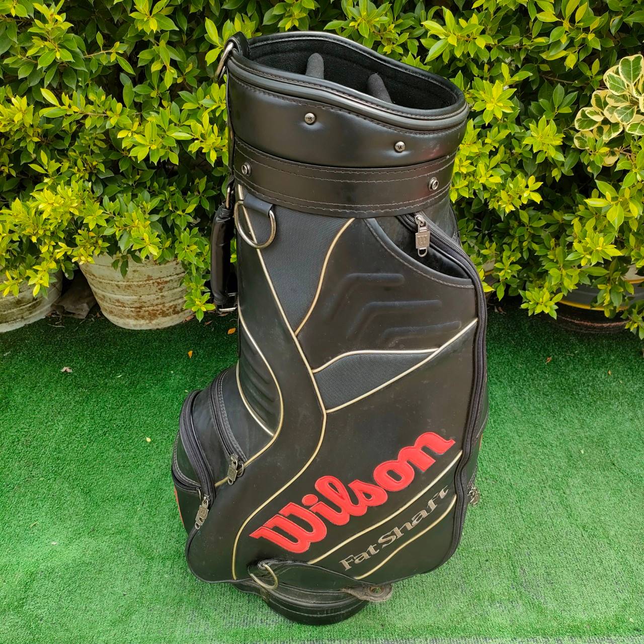 ถุงกอล์ฟ FATSHAFT ACCURACY มือสอง ถุง TOUR สภาพสวย พร้อมใช้ ใบใหญ่ เป็นถุงแข่งของโปรWILSON มือสอง ของแท้ BY NakaraLuxurious