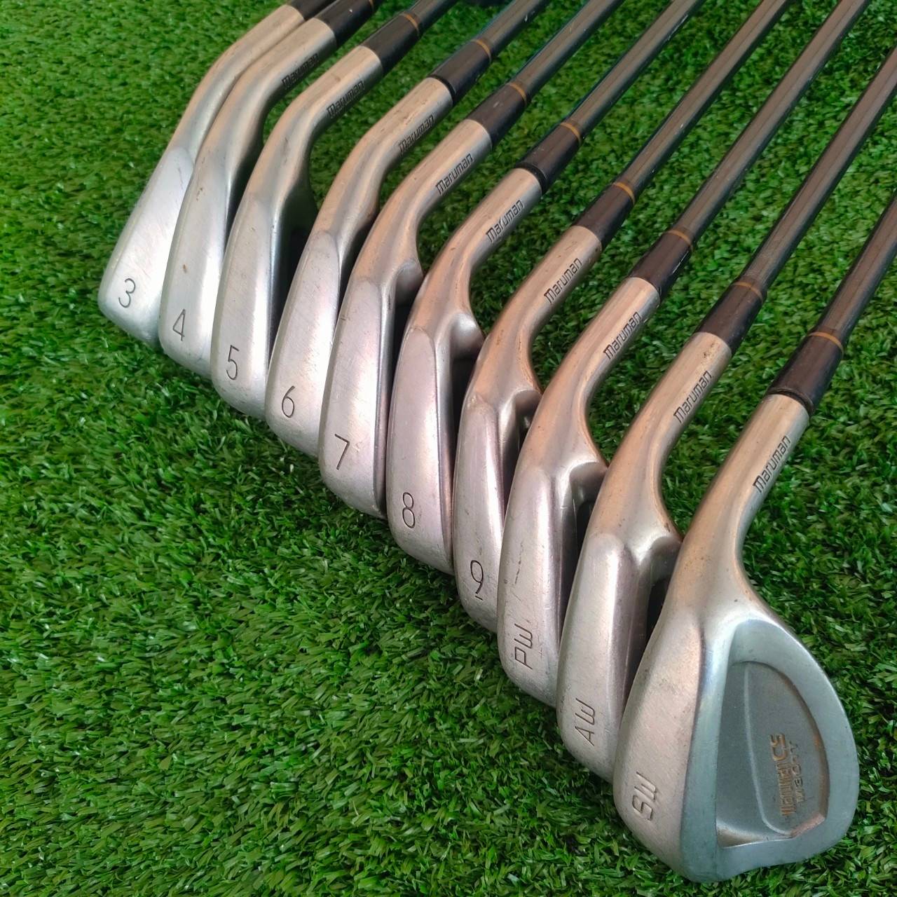 ชุดเหล็ก MARUMAN M301T CS มีเหล็ก 3-9 เเละ PW AW SW ก้าน CARBON FLEX R