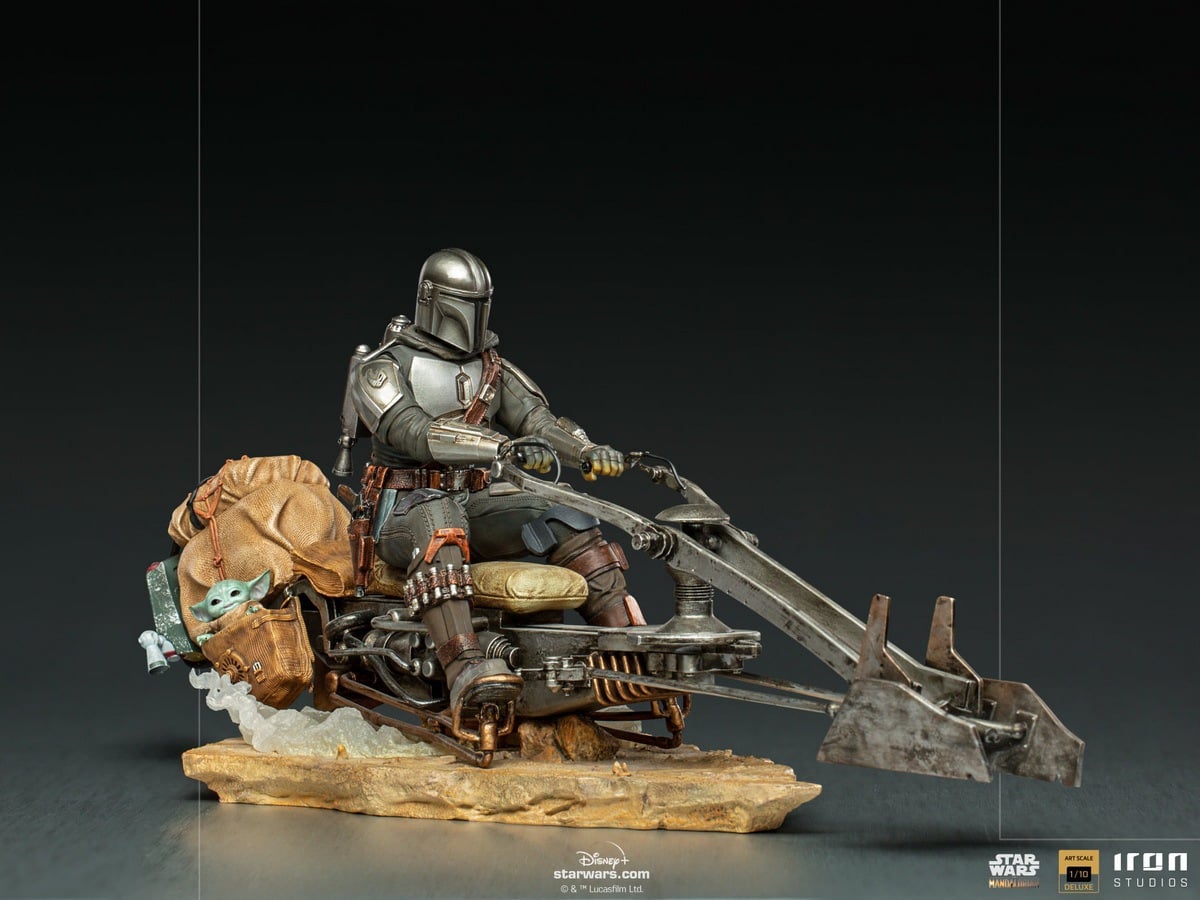 [สั่งจอง]Iron Studios LUCSWR48721-10 1/10 : The Mandalorian on Speederbike