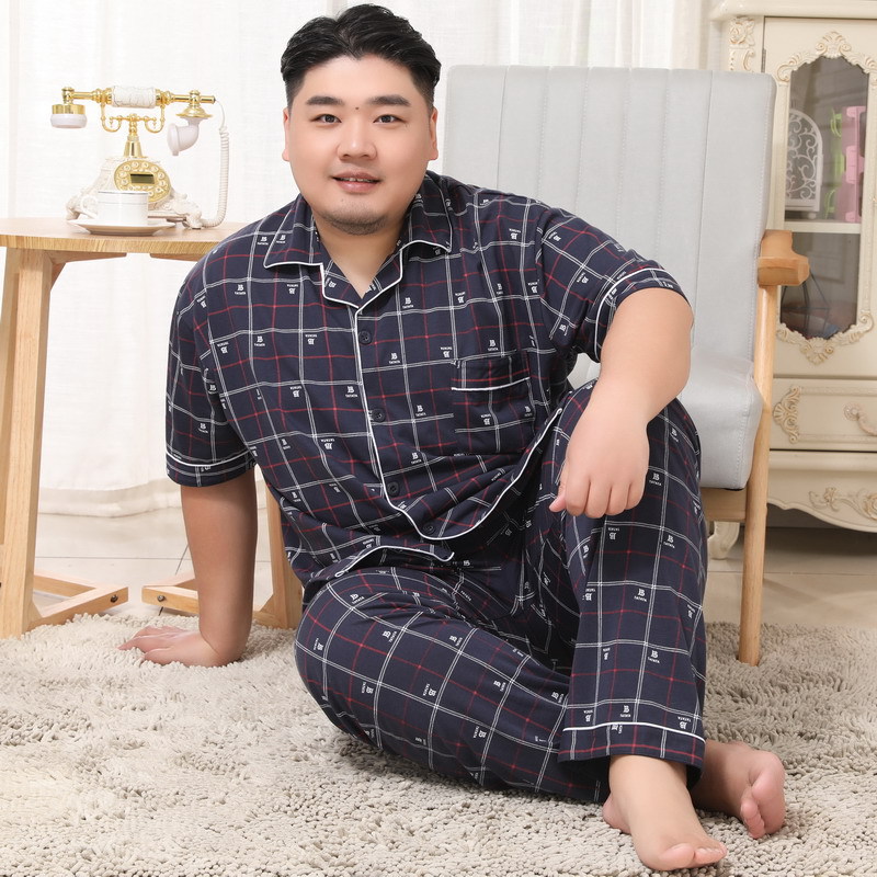 ชุดนอนผู้ชายไซส์ใหญ่ แขนสั้น-ขายาว ลายตัวอักษร B