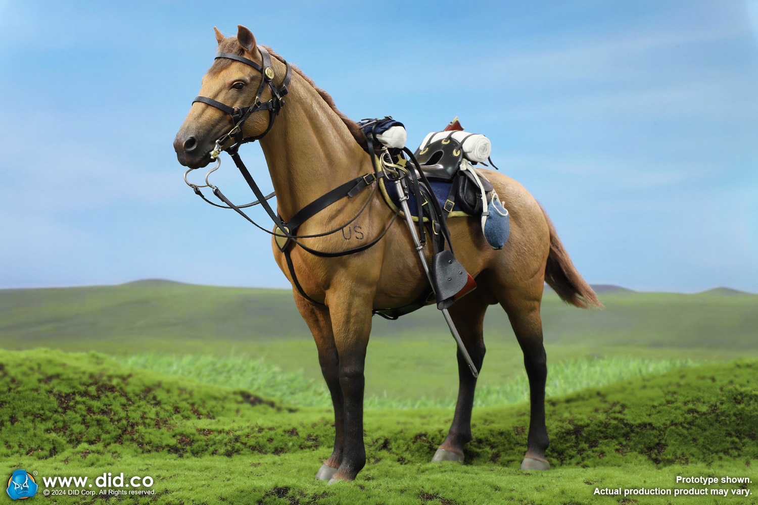 [สั่งจอง] DID E60076 1/6 : Civil War Brown War Horse (Standing)