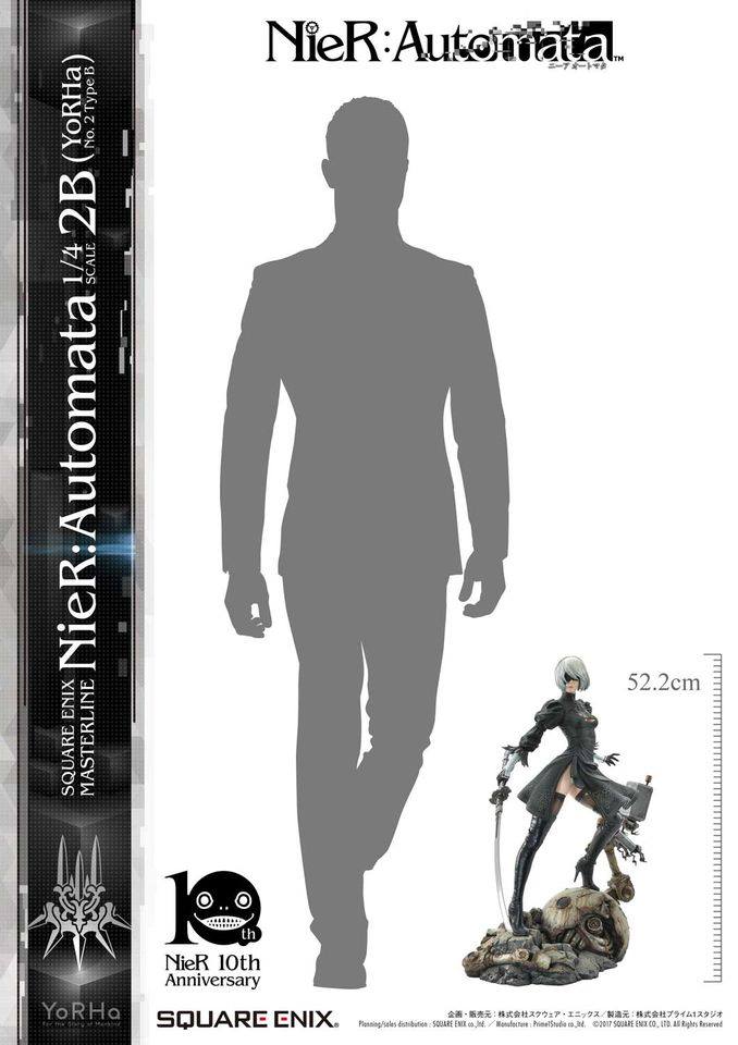 [สั่งจอง]Prime 1 Studio x Square Enix 1/4 scale SEM-02: NIER AUTOMATA 2B (YORHA NO. 2 TYPE B2)