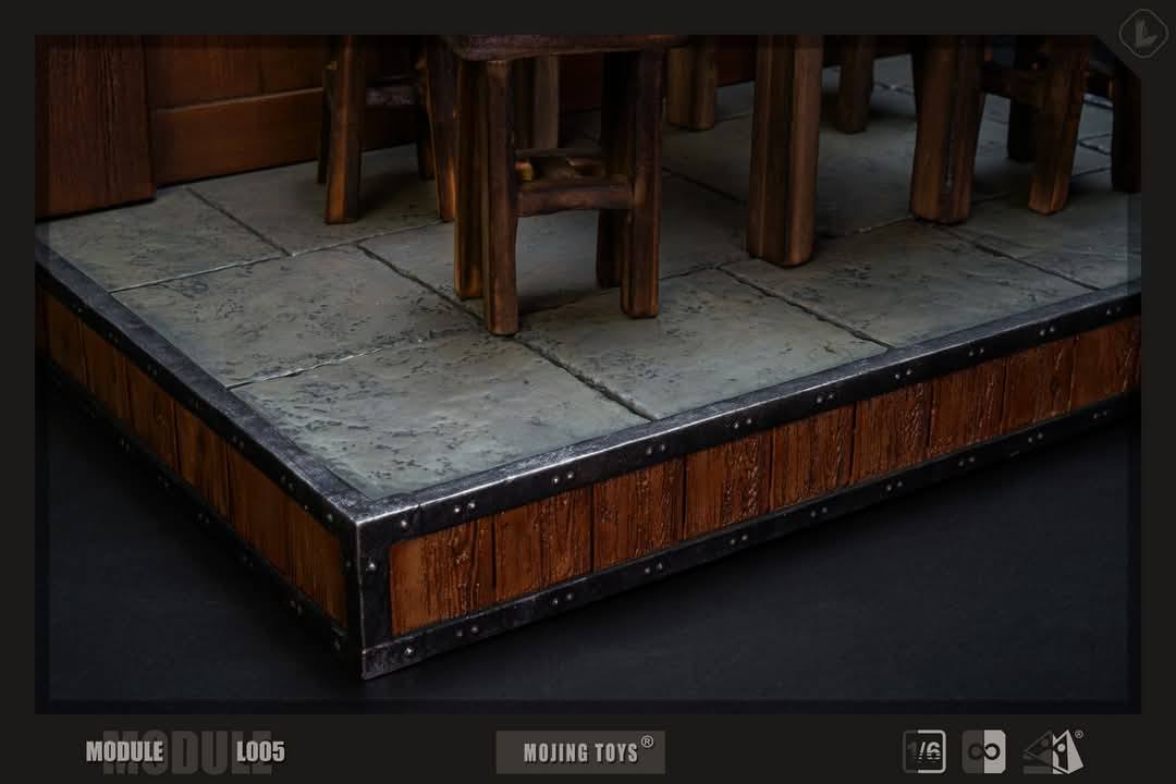 [สั่งจอง] mOjingToys - Module series - L005 1/6 : [ Middle-earth Tavern (Prancing Pony Inn) DIORAMA BASE]