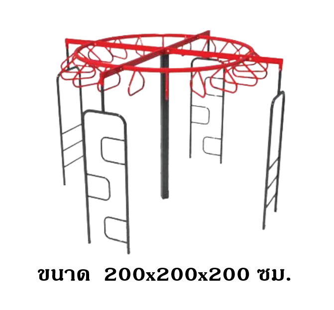 ปีนป่ายบันไดผสมบาร์โหน4ทาง , เครื่องเล่นสนาม กลางแจ้ง เหล็ก, บาร์โหน ตั้งพื้น OutdoorPlayground, ราคาโรงงานสินค้าสั่งทำ 10-20 วัน