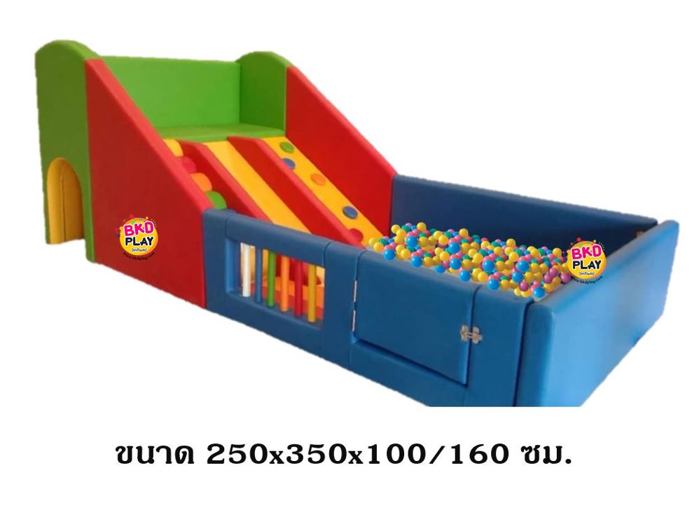บ้านบอลคิดส์คลับ ชุดผจญภัยปีนป่าย บ้านบอลโครงไม้ บ้านบอลเด็กไต่ผาและสไลด์ แถมลูกบอล2300ลูก, บ้านบอลโครงไม้บุฟองน้ำหนังนุ่มนิ่ม หนัง soft play, indoor playground ของเล่นเสริมพัฒนาการ รับสั่งทำ บ่อบอล ห้องบอล ตามขนาด หนัง soft play, indoor playground ของเล่