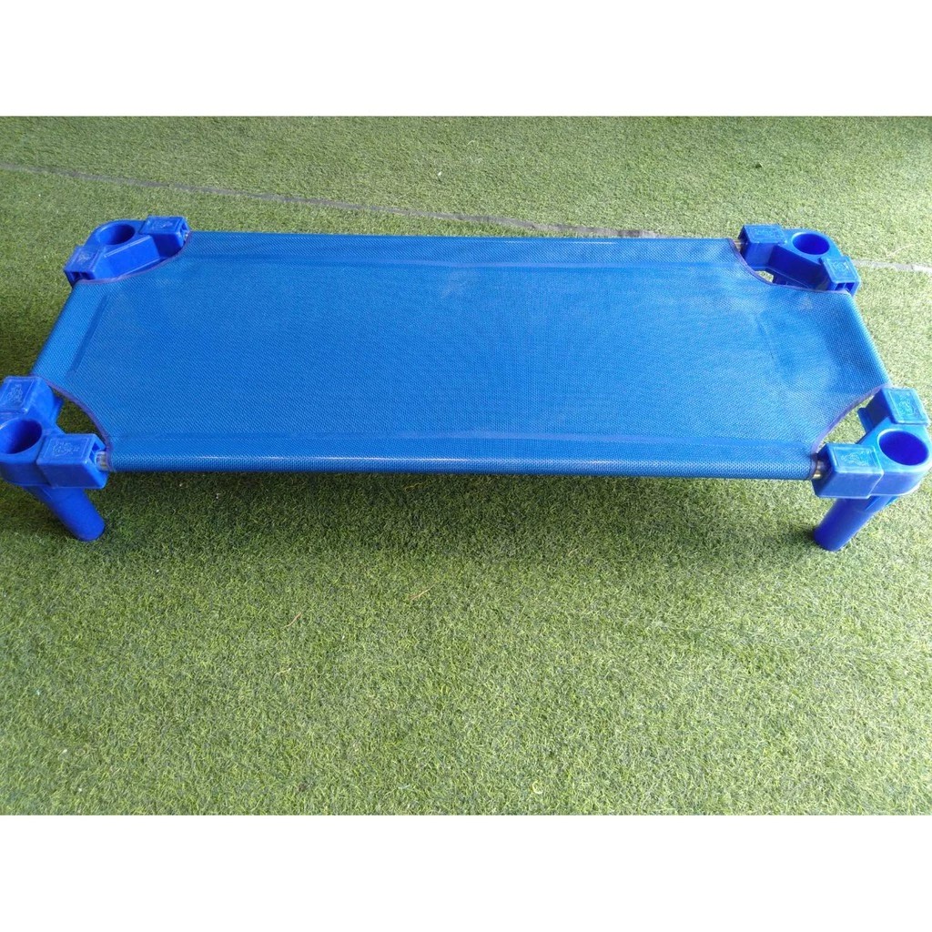 เตียงนอนผ้าใบ A ,เตียงเด็ก โครงเหล็ก,เตียงสนาม เตียงผ้าใบตาข่าย พร้อมส่ง