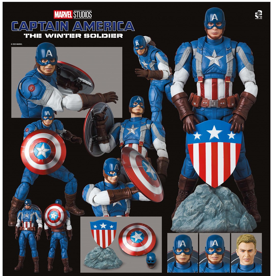 [พร้อมส่ง] MAFEX No.220 : CAPTAIN AMERICA (Classic Suit)