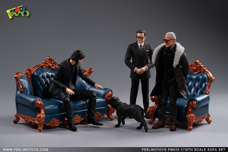 [สั่งจอง]FEELWOTOYS FW013 1/12 Scale Sofa set โซฟาสเกล 1/12 สามสีสามสไตล์