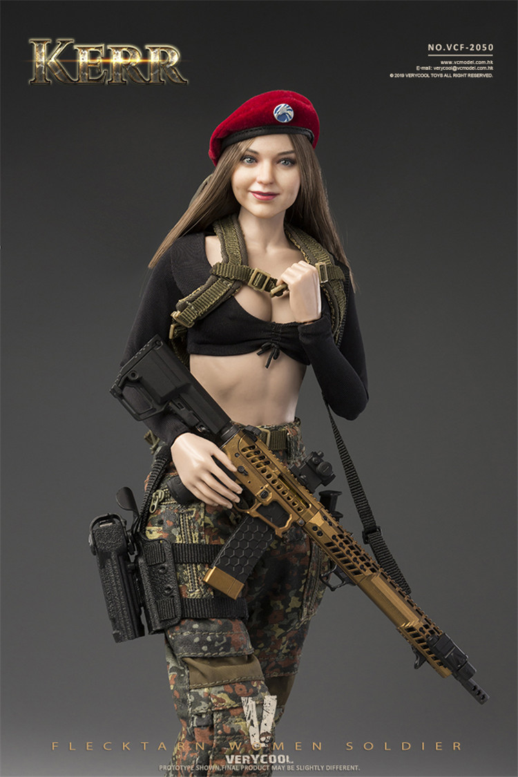 [สั่งจอง] VERYCOOL VCF-2050 1/6 KERR - FLECKTARN WOMEN SOLDIER Action Figure