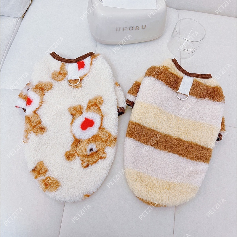 🇹🇭พร้อมส่ง🇹🇭 🐶🐕 เสื้อผ้าสำลีขนปุยนุ่มนิ่ม สำหรับ สุนัขพันธุ์กลาง ถึง หมาใหญ่