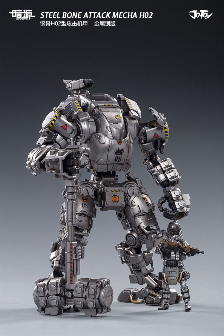 [สั่งจอง] JOYTOY 52021031 STEEL BONE ATTACK MECHA H02 (Silver)