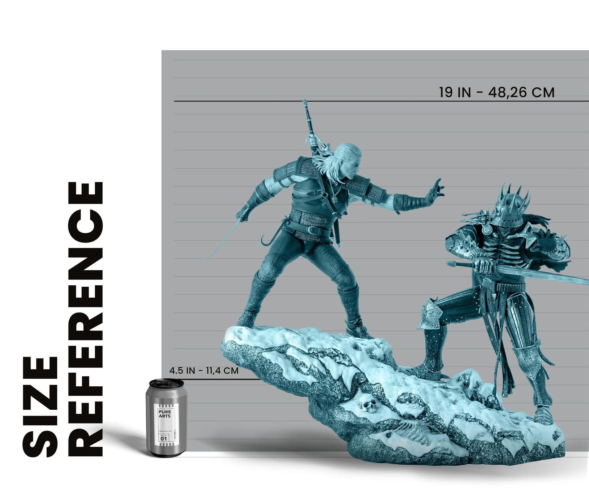 [สั่งจอง] PureArts : 1/6 Diorama - Geralt VS Eredin (The Witcher 3 : Wild Hunt)