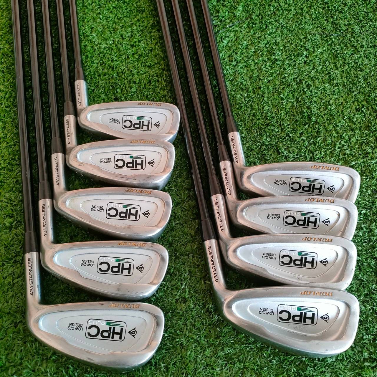 ชุดเหล็ก DUNLOP HPC PLUS LOW C/G DESIGN มีเหล็ก 3-9 เเละ PW SW ก้าน DUNLOP PROFESSIONAL SERIES สภาพสวยเดิม!! ไม้กอล์ฟมือสอง ของแท้ BY NakaraLuxurious