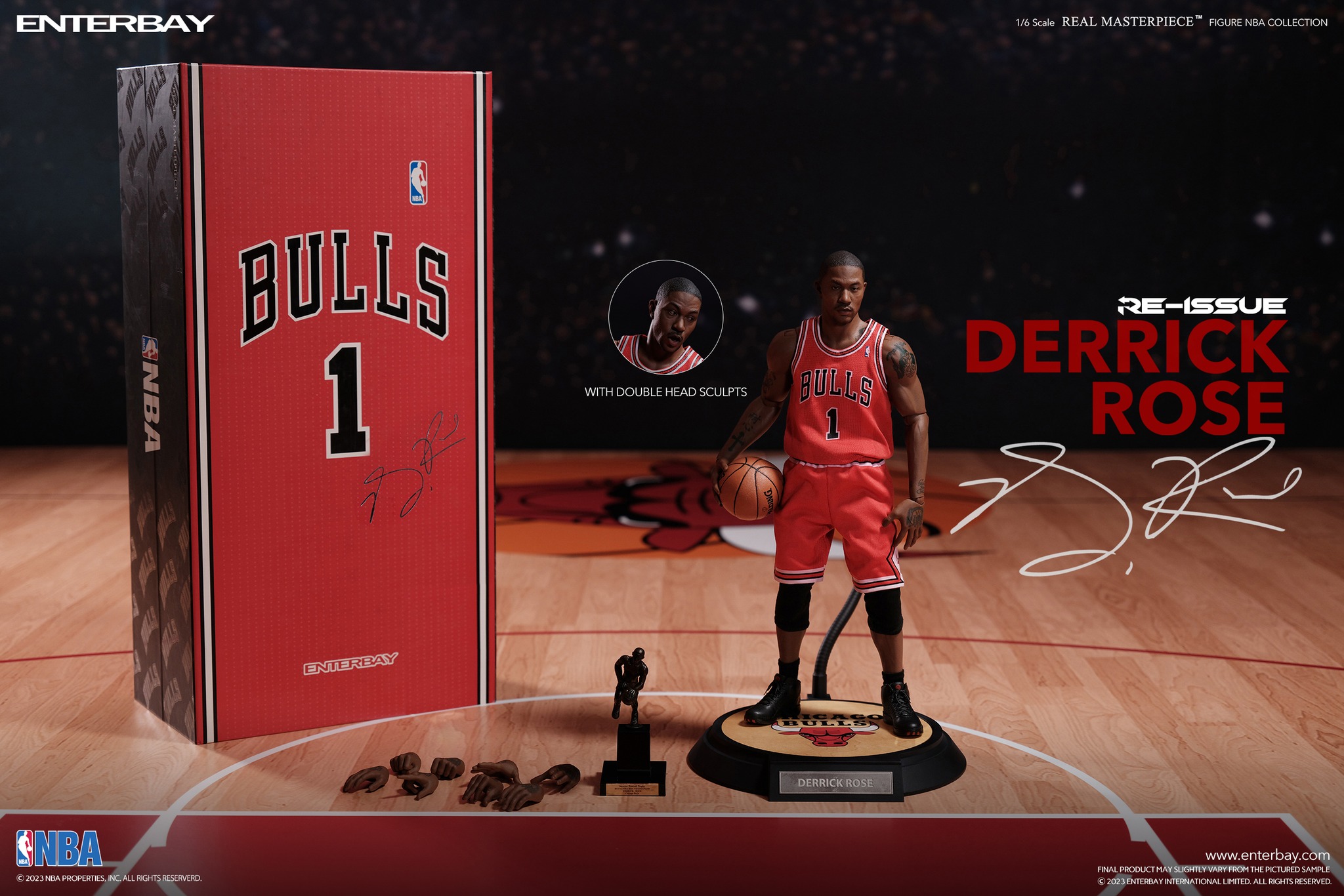 [พร้อมส่ง] ENTERBAY RM-1046 1/6 : NBA Chicago Bulls Derrick Rose