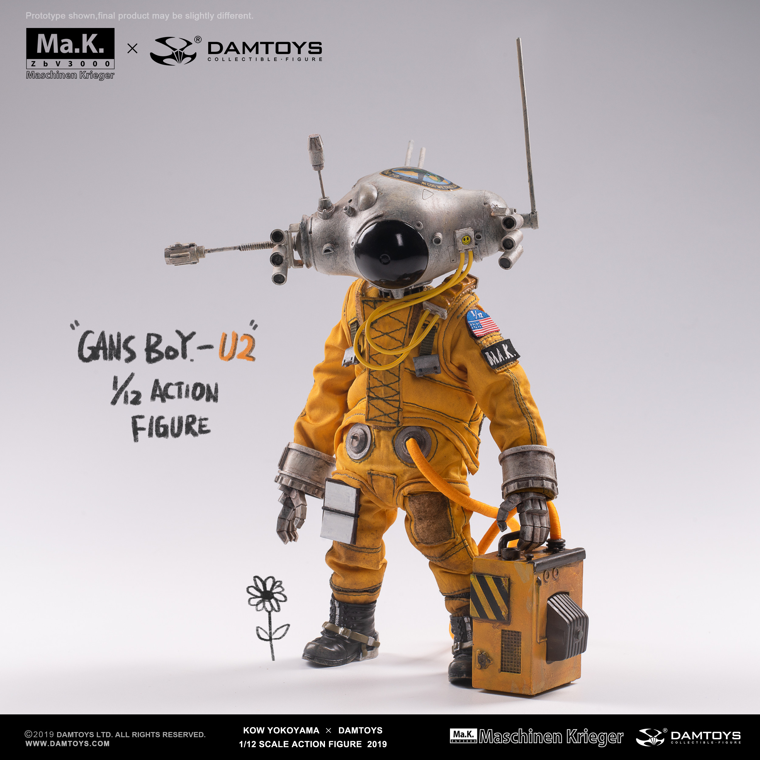 [สั่งจอง] Damtoys x Kow Yokoyama (CS018) Gans Boy U-2 1/12 action figure