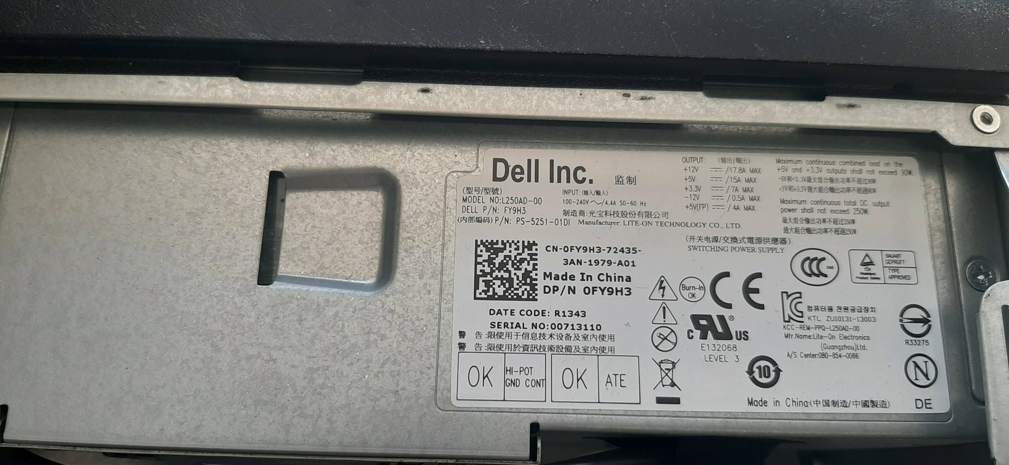 Dell Optiplex 3010 DT (i5-3470 Ram8GB SSD120GB)
