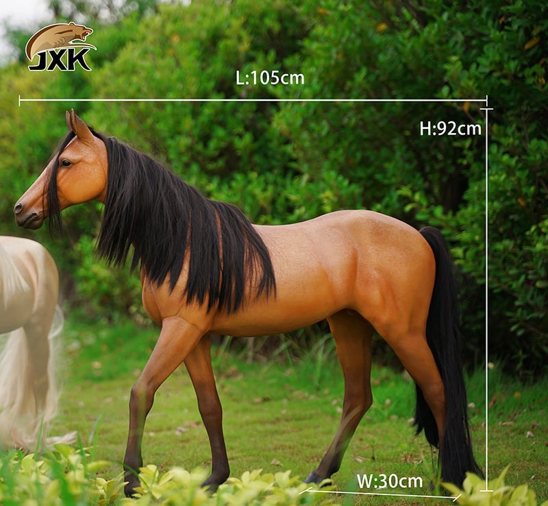 [สั่งจอง]JXK X32101A 1/3 : Akhal-teke horses