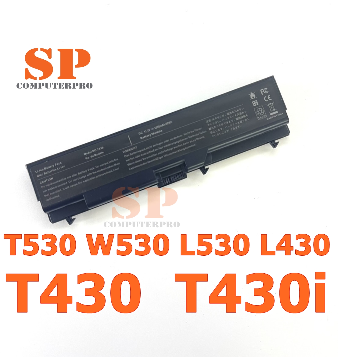 LENOVO BATTERY แบตเตอรี่ของเทียบ LENOVO T430 T430i T530 W530 L530 L430