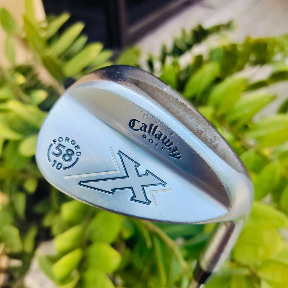 WEDGE Callaway X FORGED องศา 58 BOUNCE 10 ก้าน DYNAMIC GOLD R200 WEDGE สุดนุ่ม สปินดีมาก ตกหยุดอย่างแม่นยำ และชิพง่ายมาก ไม้กอล์ฟพรีเมี่ยมมือสอง ของแท้ By NakaraLuxurious