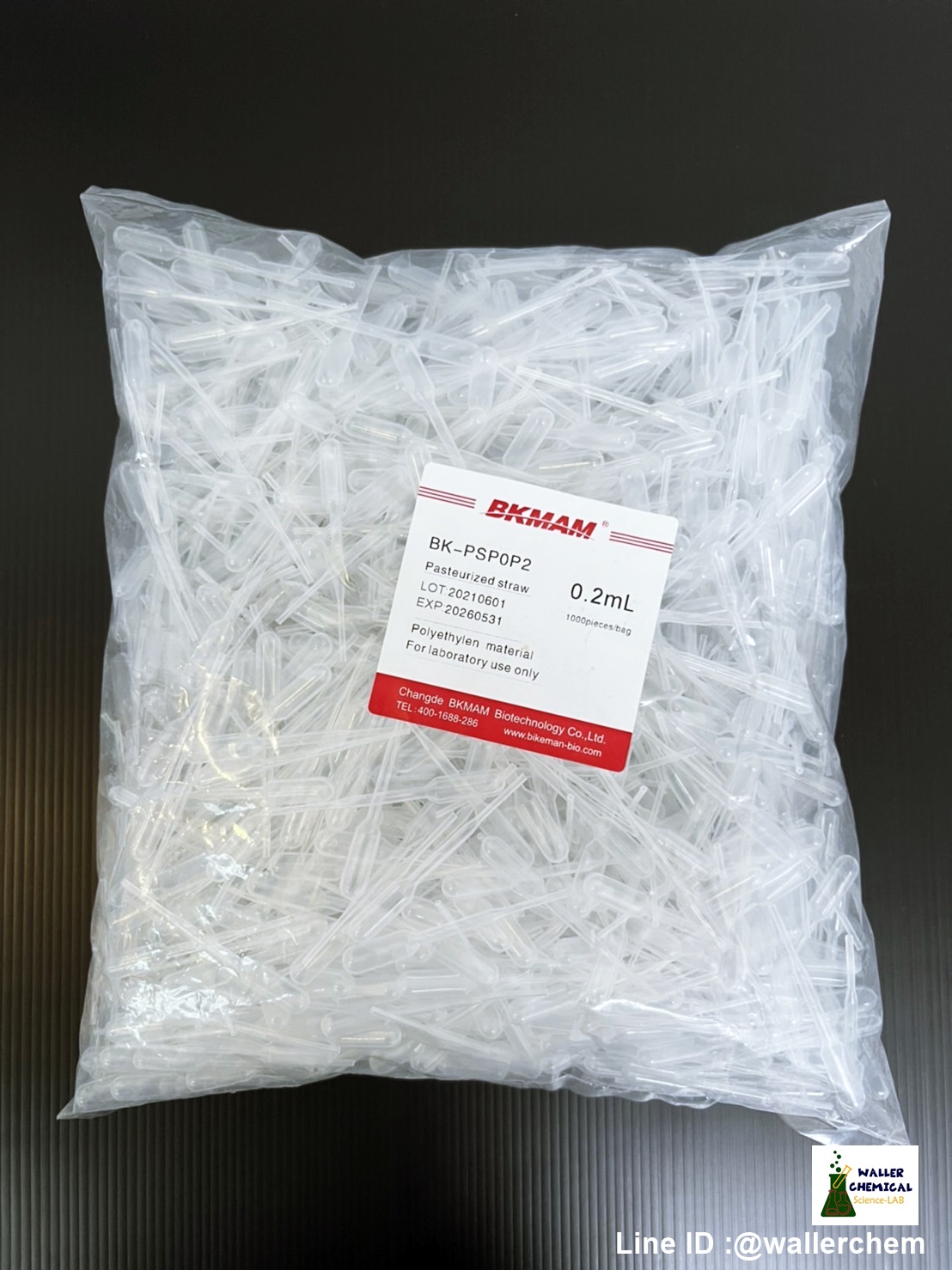Dropper plastic หลอดหยดพลาสติก ขนาด 0.2ml (1,000ชิ้น/pK)