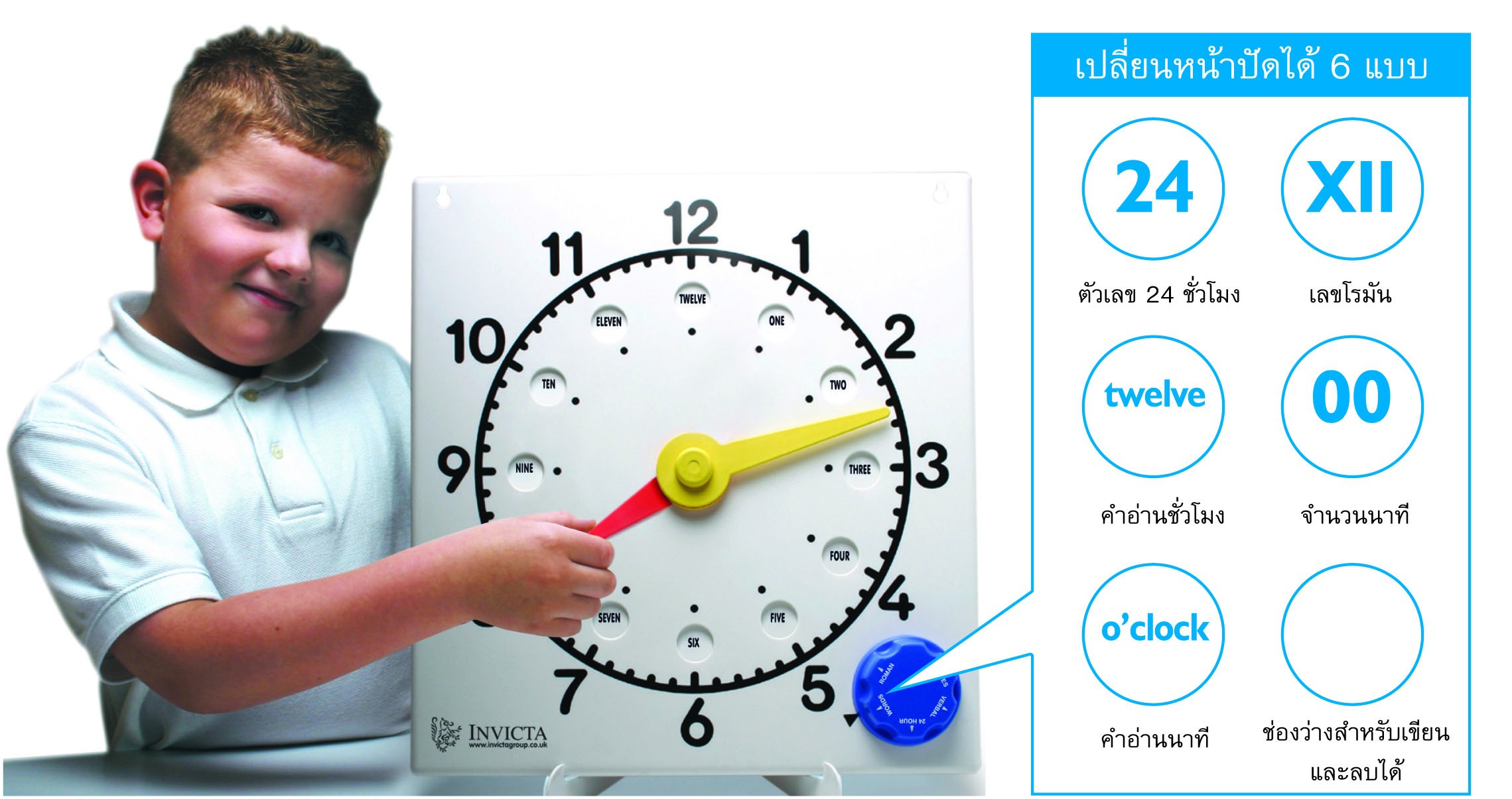 เรียนรู้เวลาจากนาฬิกาจำลอง , ของเล่น,ของเล่นเสริมพัฒนาการ, สื่อการสอน