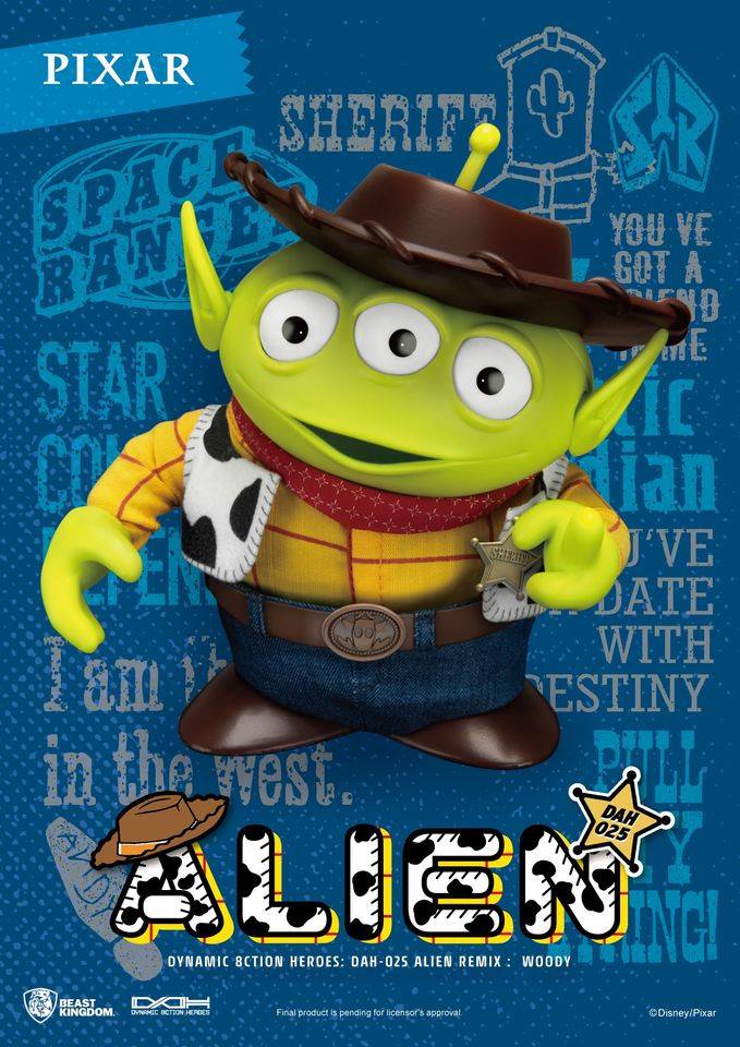 [สั่งจอง]Beast Kingdom DAH-025 & 030 Alien Remix Woody & Buzz Lightyear