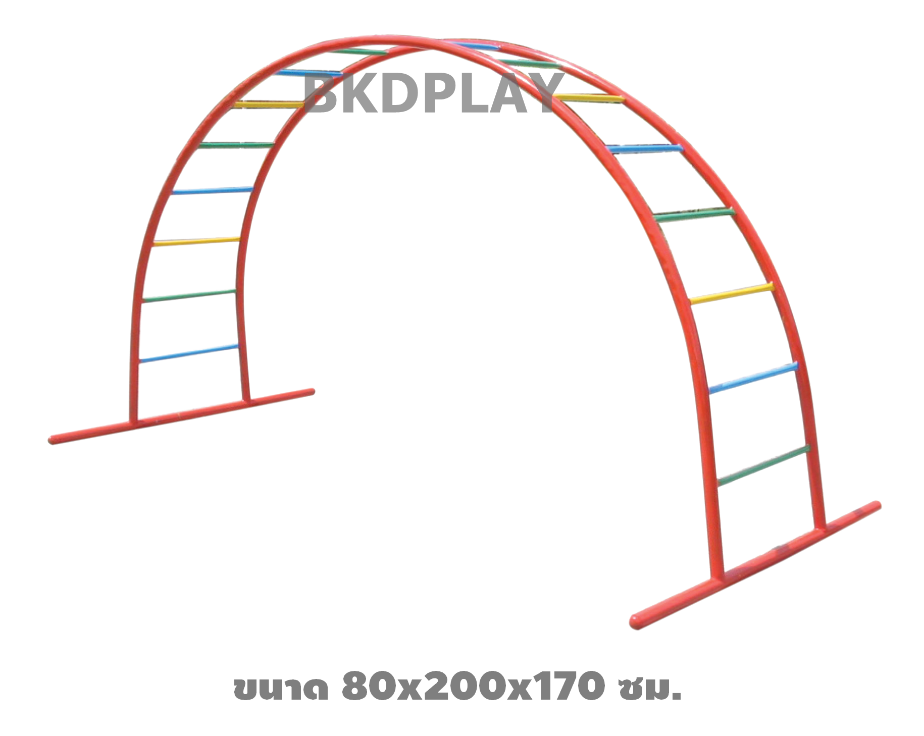 เครื่องเล่นสนามกลางแจ้ง เครื่องเล่นสนามเหล็ก ชุดปีนป่ายบาร์ไต่ บาร์โค้ง Outdoor Playground, ราคาโรงงาน สินค้าสั่งผลิต 10-20 วัน