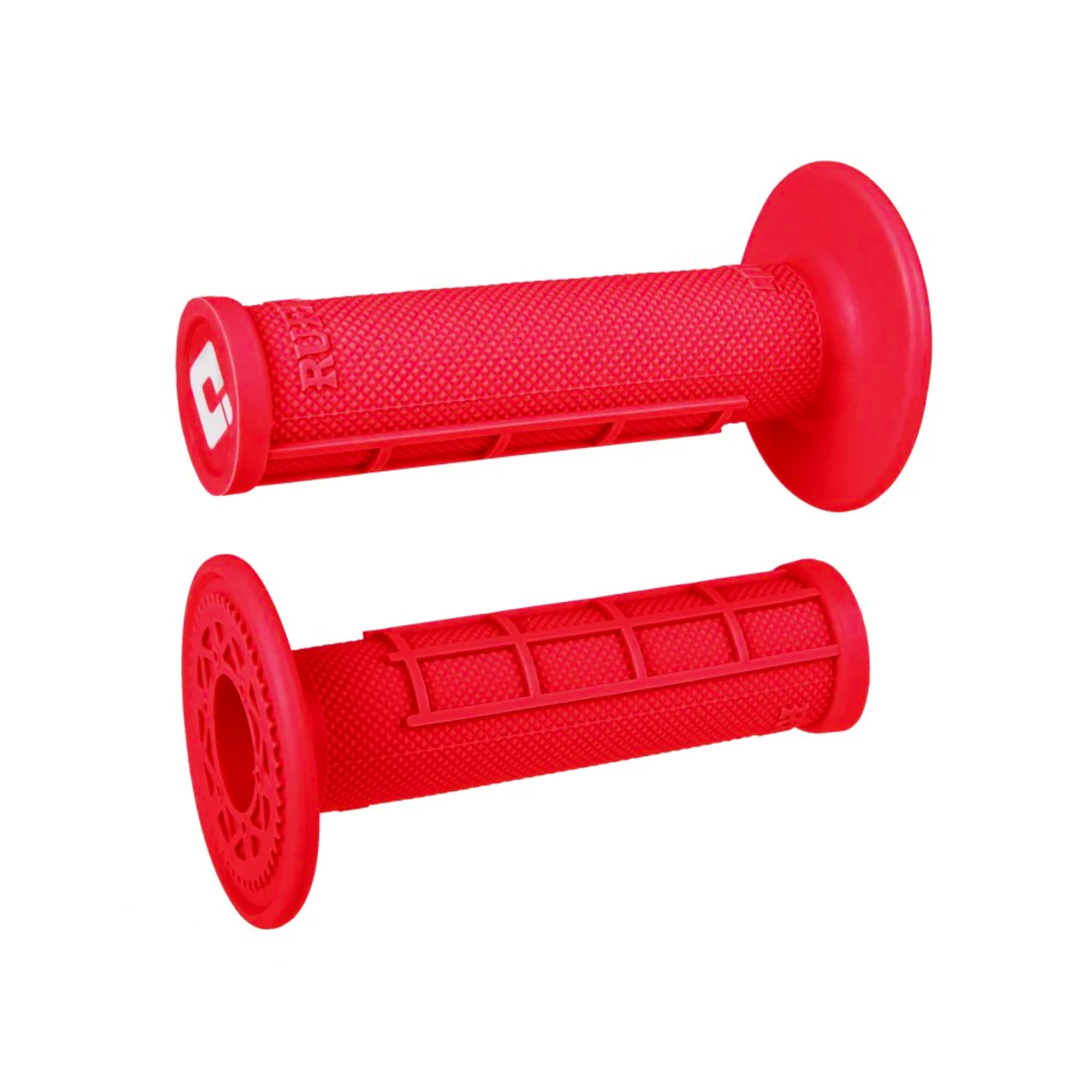 ปลอกแฮนด์ ODI Grip Half Waffle Single-Ply Slip-On Mx Grip - Red