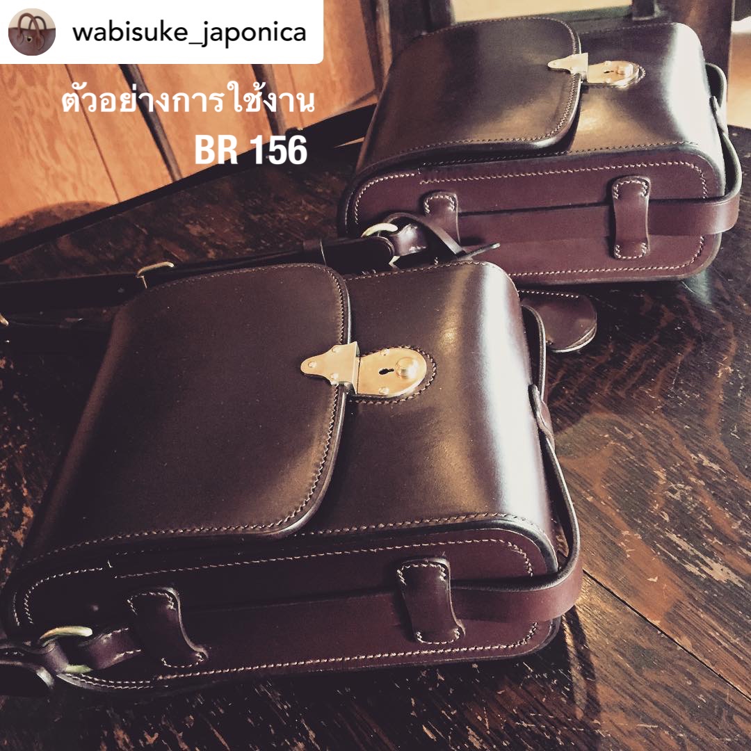 BR156 อะไหล่ล็อกกระเป๋าญี่ปุ่น ทรงกลม อะไหล่กระเป๋าสะพาย อะไหล่ทองเหลืองแท้ leatherbrass**ราคาต่อชิ้น**