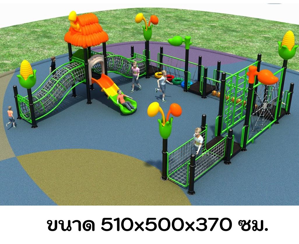 ชุดสนามเด็กเล่น สวนสนุก Kid park ชุดC มุมเด็ก Kid Zone รับออกแบบสวนสนุก เครื่องเล่นสนามกลางแจ้ง ศูนย์การค้าสำหรับเด็ก