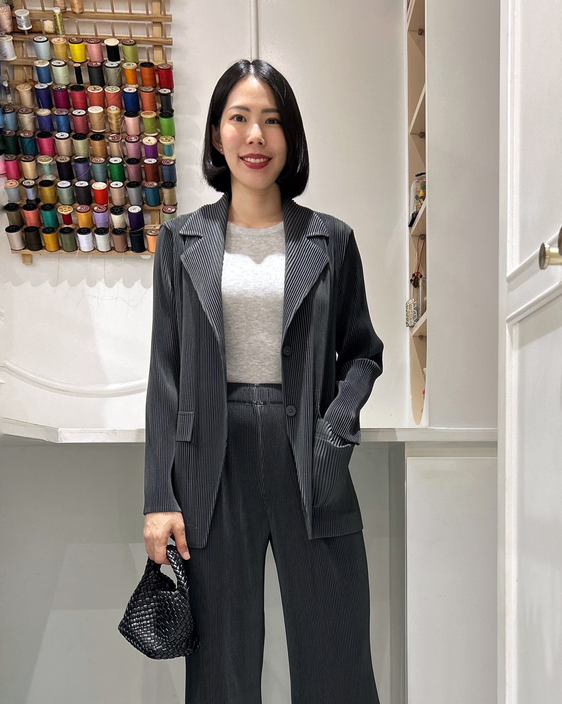 เพิ่มสีใหม่!! 2MUAY รุ่น GJO5131-9 เสื้อคลุมพลีทคุณภาพ THICK V NECK LONG SLEEVE PLEATED CARDIGAN 10 สี FREE SIZE